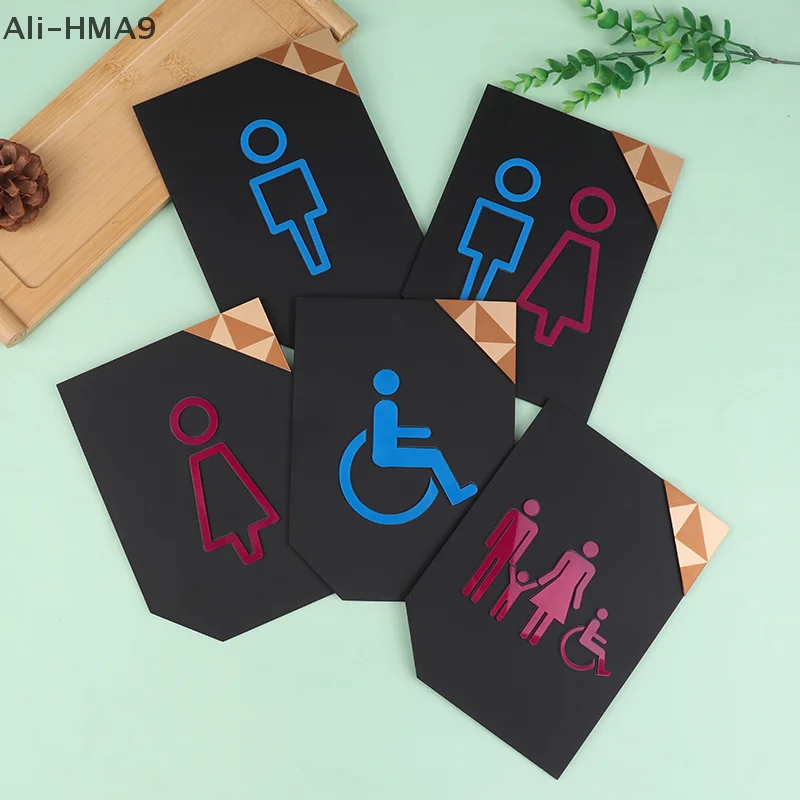 الحمام تعليمات علامة مرحاض لافتات مرحاض الجدار ملصق فندق مطعم متجر عام لافتات المرحاض #3