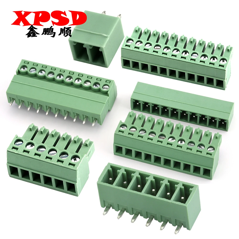 

KF2EDG 3.5mm Pitch PCB Screw Terminal Block 2/3/4/5/6/7/8/9/10/11/12/13-16Pin Male Plug Female Socket Pin Header Wire Connector