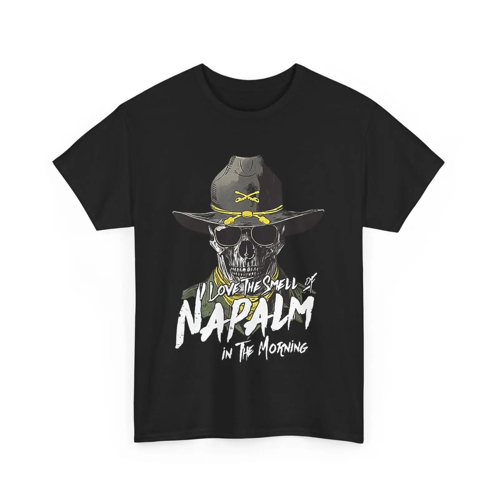 

I Love The Smell Of Napalm In The Morning Funny Skull T-shirt