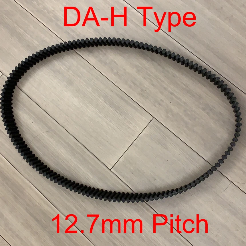 DA 320H 330H 340H 128 132 136 T Double Side Tooth 20mm 25mm 38mm 50mm Width 12.7mm Pitch Cogged Rubber Synchronous Timing Belt