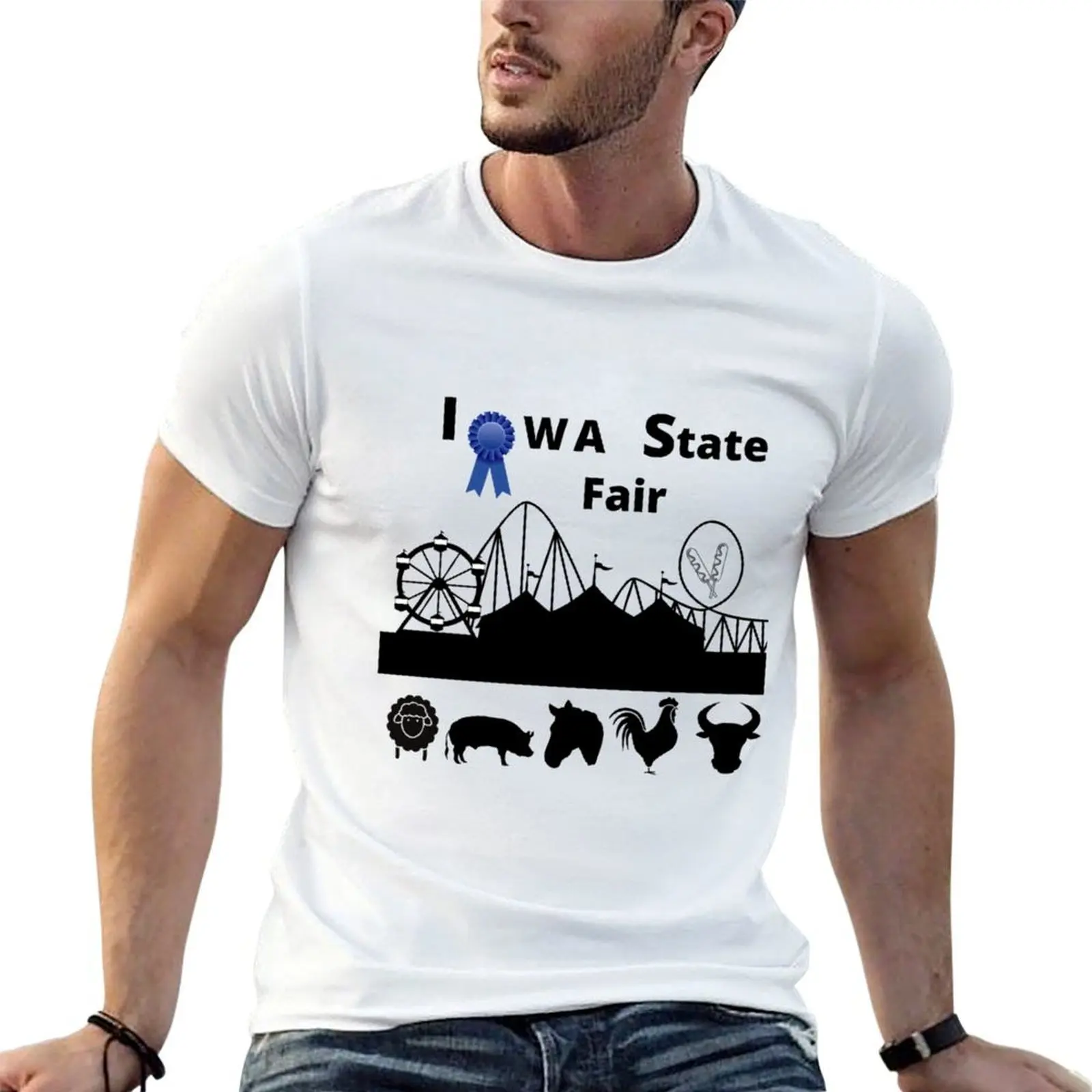Iowa State Fair T-Shirt t shirt man designer g man t shirts for men funny t shirts man T-shirt