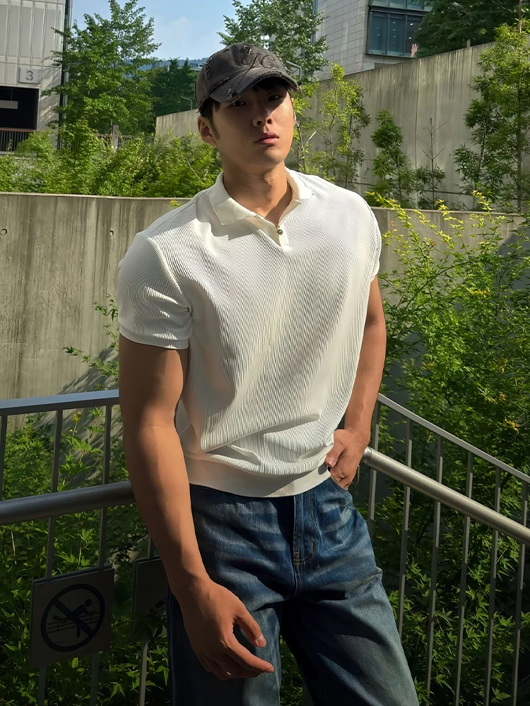 

Белая футболка с принтом пингвинов, американский стиль, короткий рукав, с манжетами, летняя мужская футболка CleanFit