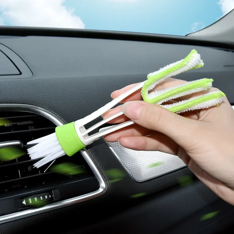 Car Universal Cleaning Brush Air Conditioning Vent Brush for Ford focus 2 3 mk2 mk3 party mondeo mk4 ranger mustang fusion