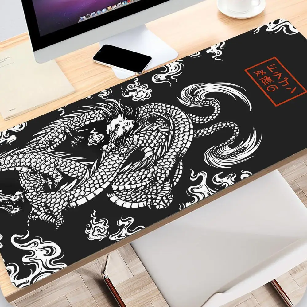 

Large Gaming Mousepad XXL Keyboard Gamer on The Table Speed Desk Mat Anime 900x400 700X300 Mouse Mat Japanese Dragon Mouse Pad