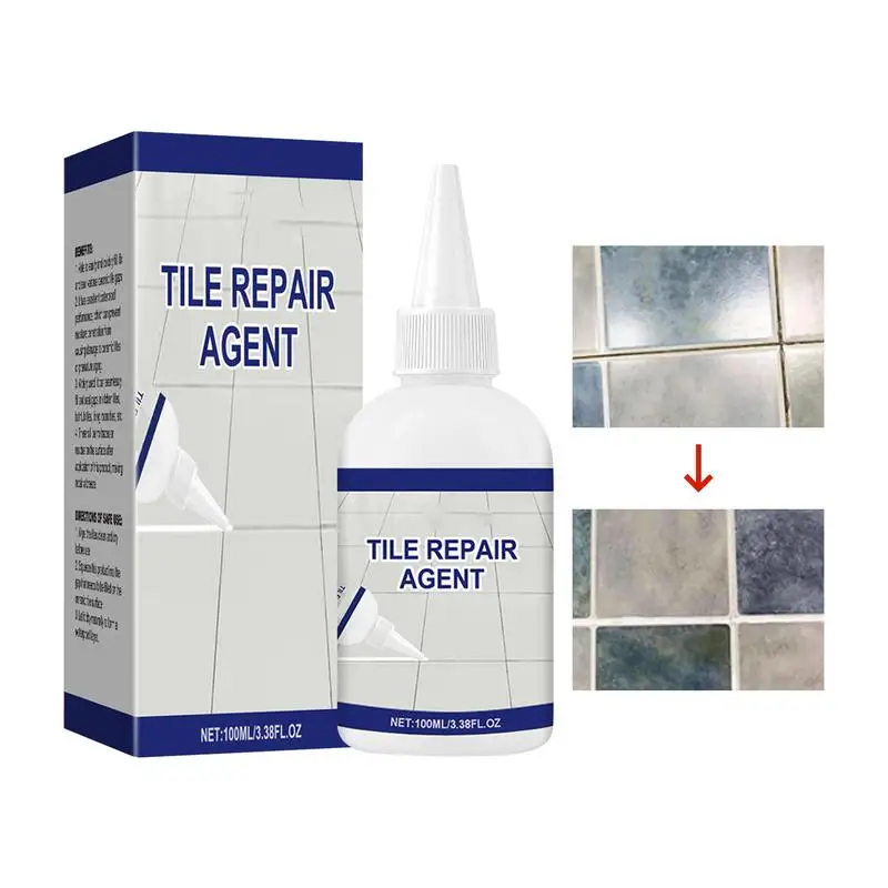 

Tile Repair Agent Tile Grout Paint Quick Drying 100ml Grout Sealer Tile Grout Paint Quick Drying For Seal Kitchen Bathroom