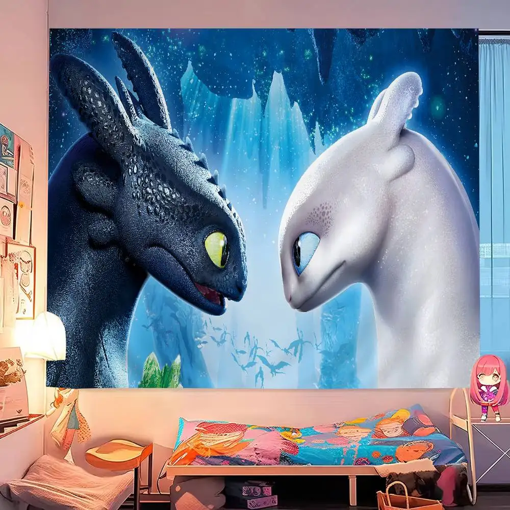 كيفية تدريب التنين الخاص بك اللطيف 2025 معلقة البوهيمي نسيج الهندي بوذا الجدار الديكور السحر البوهيمي الجدار الشنق