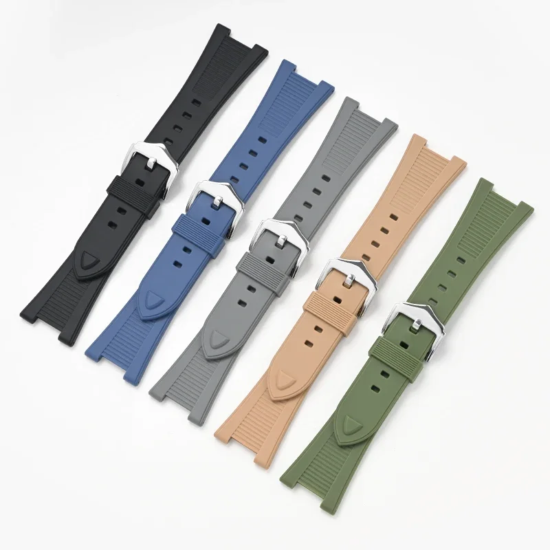 Liquid Silicone Strap for Patek Philippe Nautilus 5711 5712 5726 5980 Waterproof Men Rubber Replace Watch Band Bracelet 25*12mm