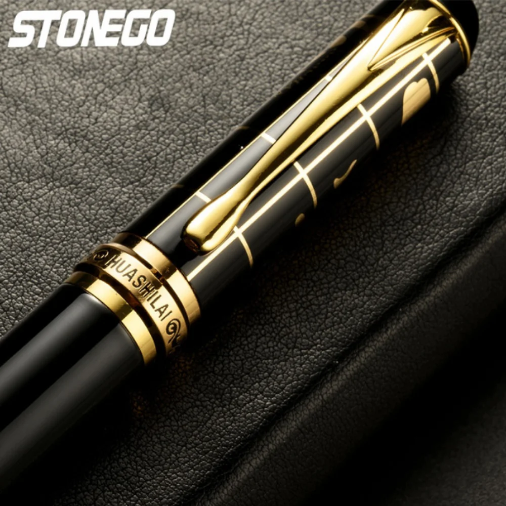 STONEGO Metal acrylic business office student fountain pen with gold nib Upscale Business Office School Stationery