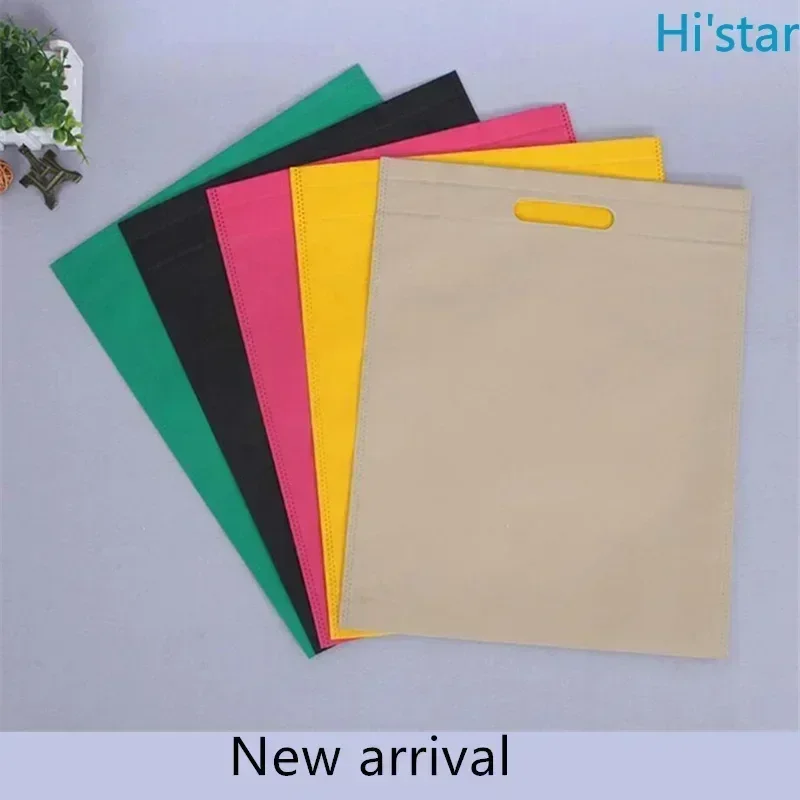 

20 Pcs Non-Woven Black And Gray Foldable Portable Eco-Friendly Large Capacity Reusable Grocery Duty Shopping Bags Totes Handbag