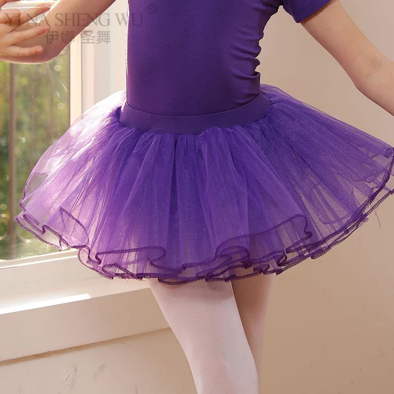 Meisjes Ballet Tutu Rok Roze Kinderen Pluizige 4 Lagen Mesh Garen Rok Tule Balletdans Rok Wit Ballet Dansen Korte Rok