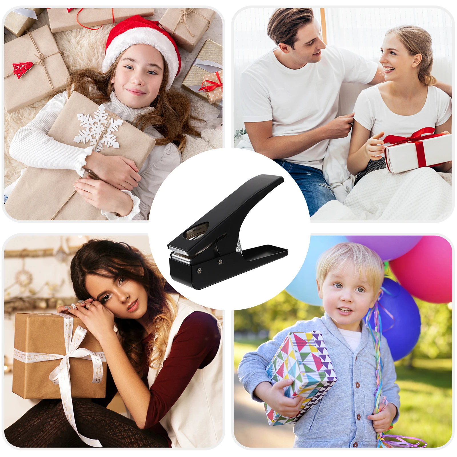 

Sturdy Iron Punch Tool Diy Picks Making Hole Cutter Anti-Slip Silicone Pad Reinforced Rivet Durable Guitar Accessories Maker