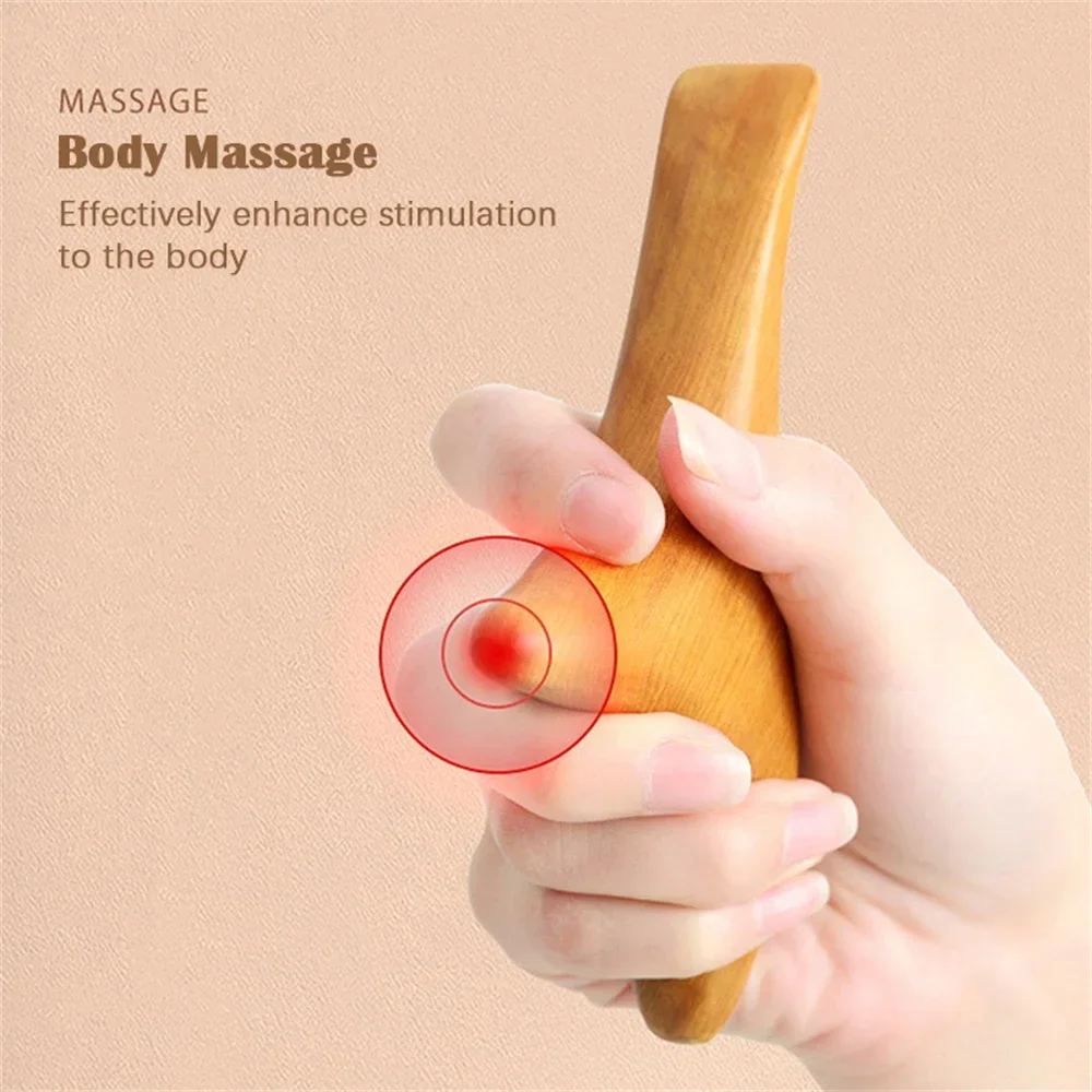 Wood Trigger Point Massage Gua Sha Tools,Professional Lymphatic Drainage Tools,Wood Therapy Massage Tools for Back Leg Hand Face