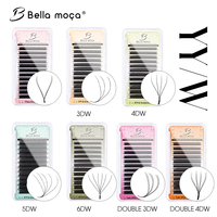 Bella moça YY/3D/4D/5D/6DW Lashes 8-14mm D Curl 0.07 Black Natural Soft Lashes
