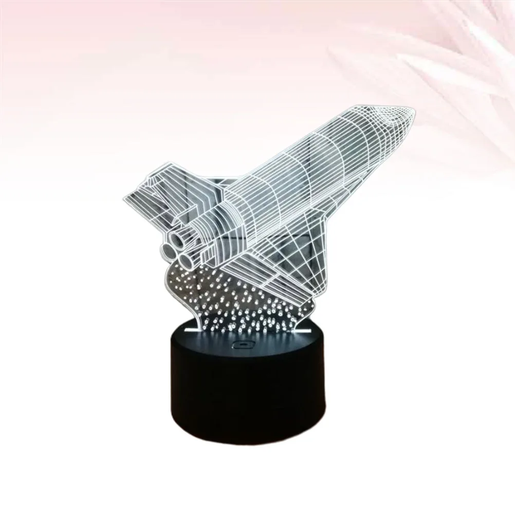 ضوء ليلي LED ثلاثي الأبعاد مع ألوان تعمل باللمس، مصباح بصري ثلاثي الأبعاد من الأكريليك قابل للتغيير لإضاءة سطح المكتب وممر الغرفة