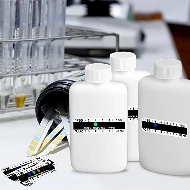 ชุดที่สมบูรณ์ทดสอบปัสสาวะ28ชิ้นขวดเปล่าแบบพกพา2ขวดแถบทดสอบที่ไวต่ออุณหภูมิ10กาวและถุงฉนวน