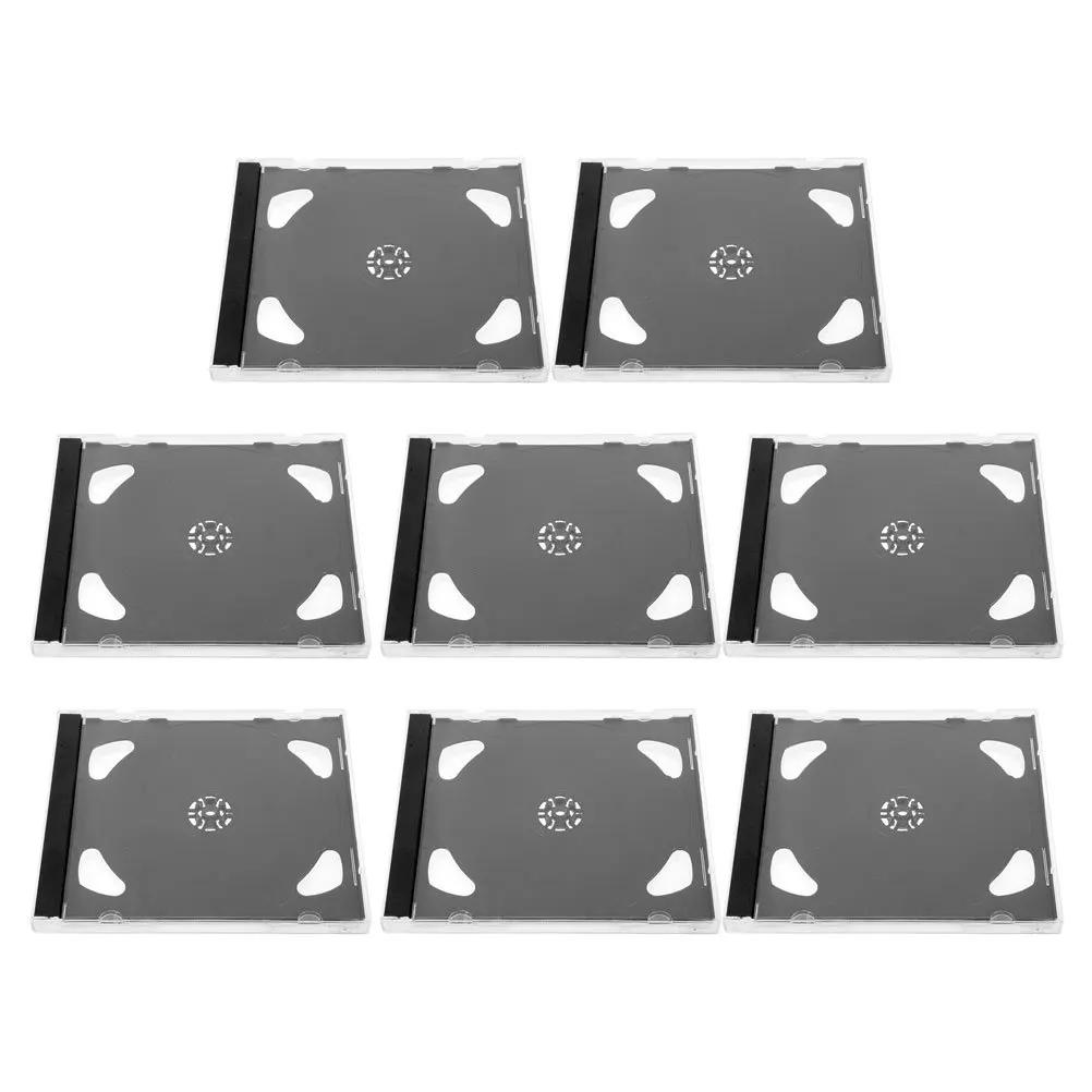 

8Pcs Disc Storage Organizer Reusable Clear Cd Case Holder for Cd Dvd Collection Protection Easy Identification Compact Design