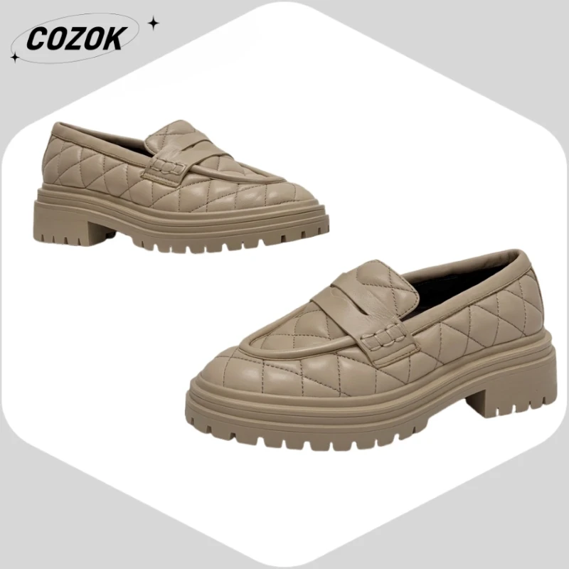 25 New Retro Style Advanced Genuine Leather Wear-Resisting Casual Leather Casual Shoes High-End Temperament Comfortable