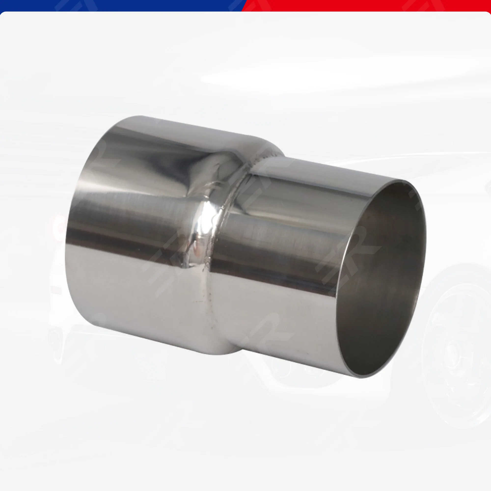 1PCS 54 to 66mm Universal Stainless Steel Straight Adapter Reducer Car Motorcycle Exhaust Muffler Pipeline Multi-purpose Welding