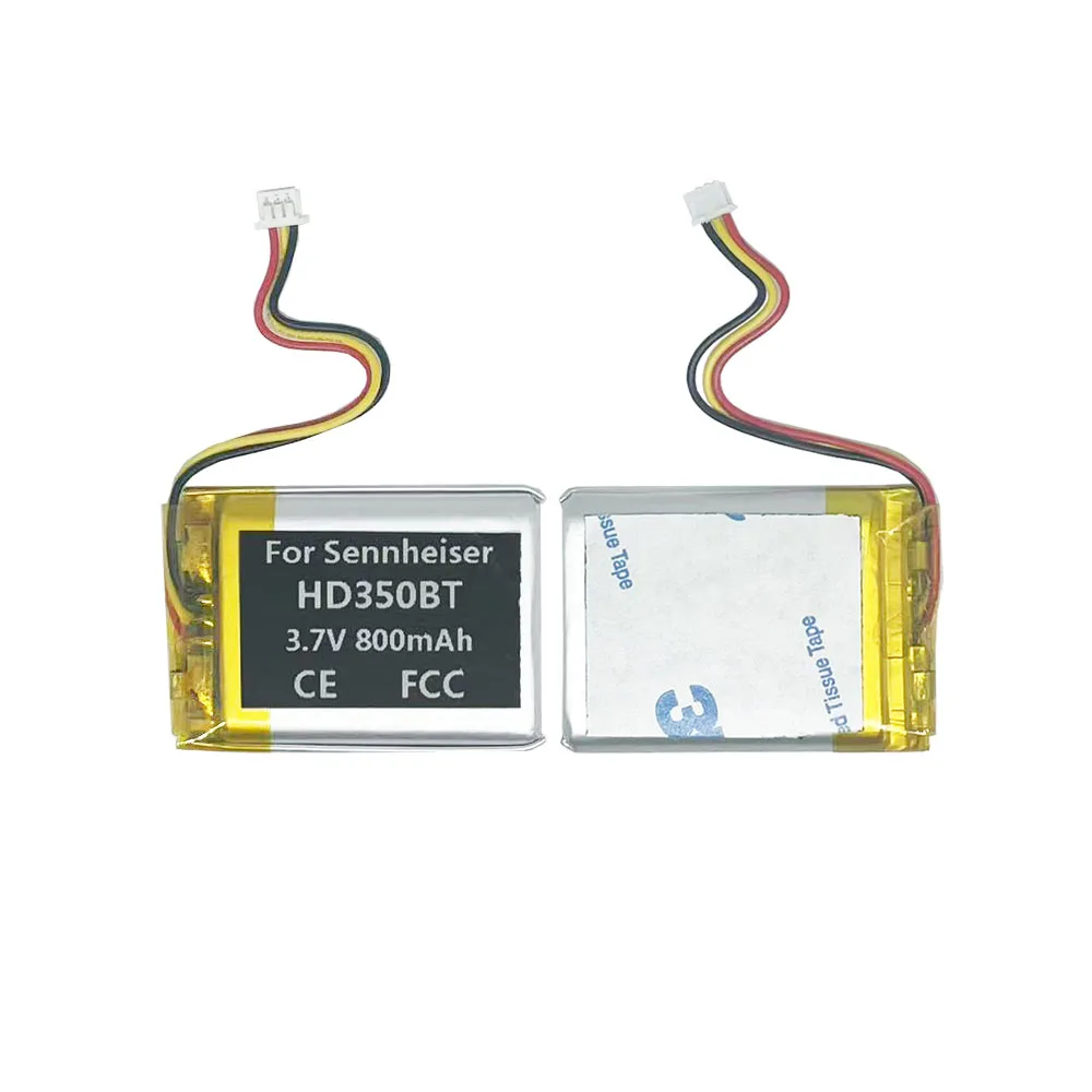 بطارية أصلية 800 مللي أمبير في الساعة AHB703040PCT لسماعة الألعاب Sennheiser HD350BT #4