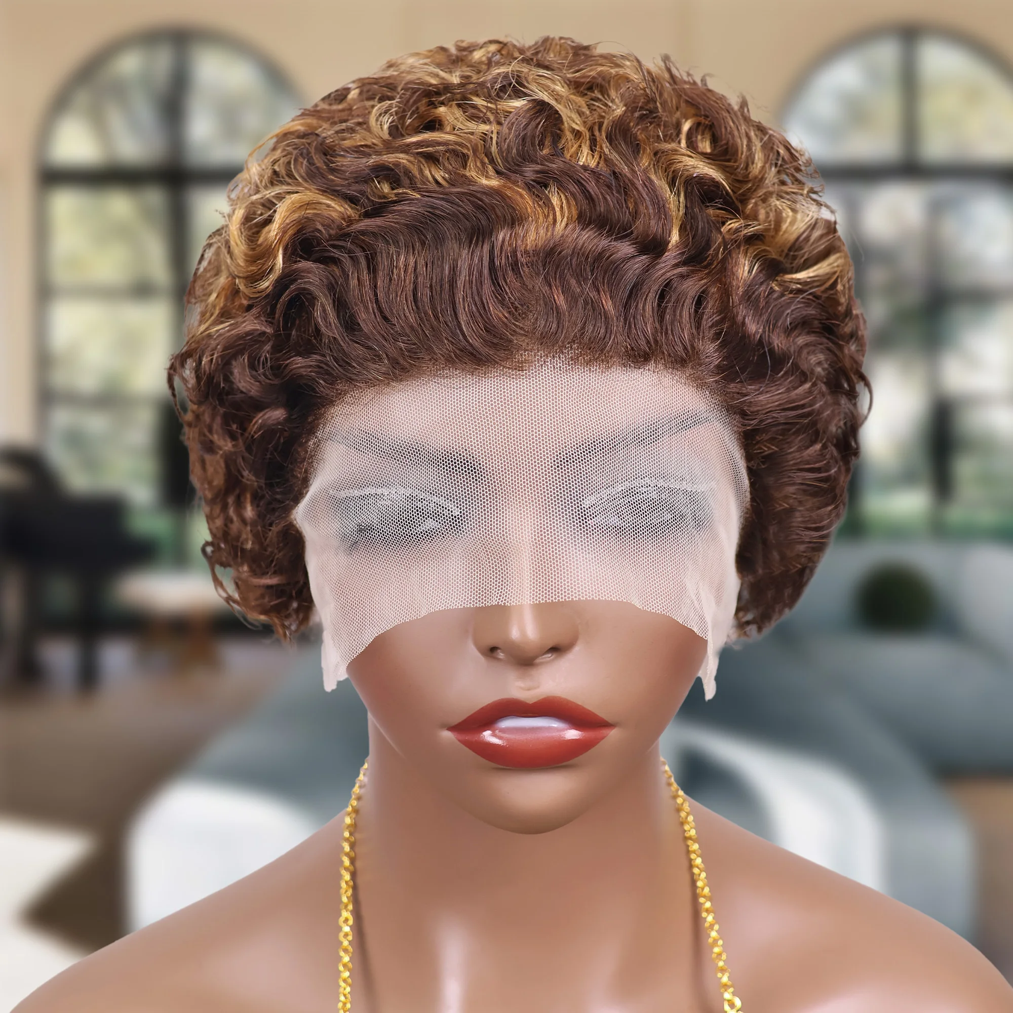 Hightlght 4/27 عابث قطع شعر مستعار أومبير العسل شقراء عميق مجعد الباروكات 13x1 HD الدانتيل الشفاف أمامي باروكة من شعر طبيعي برازيليا بوب شعر مستعار