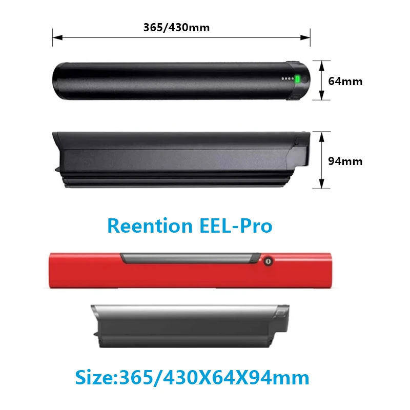 36v 48v Reention EEL Pro Mini Battery pack 7.5ah 12ah 15ah for RIDE1UP Core 5 HIMO C20 BAIGI B26 iGO Core Elite 3 Electric Bike