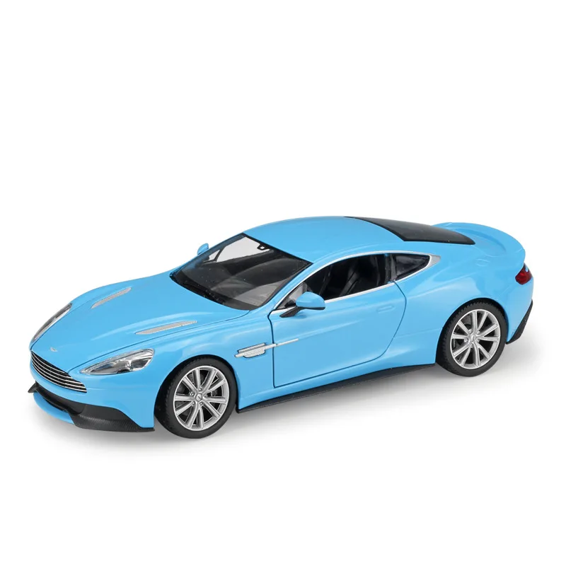 New WELLY 1:24 Aston Martin Vanquish Car Model Metal Simulated Interior Alloy Boy Toys Hobbies Car Model Collection Ornaments