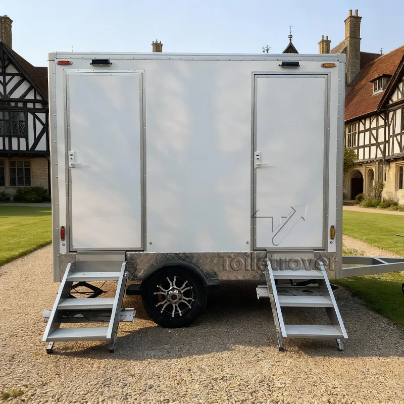 Concession Vip Mobile Toilet Trailer Outdoor Luxury Bathroom Trailers Collapsible Restroom Trailer with Shower