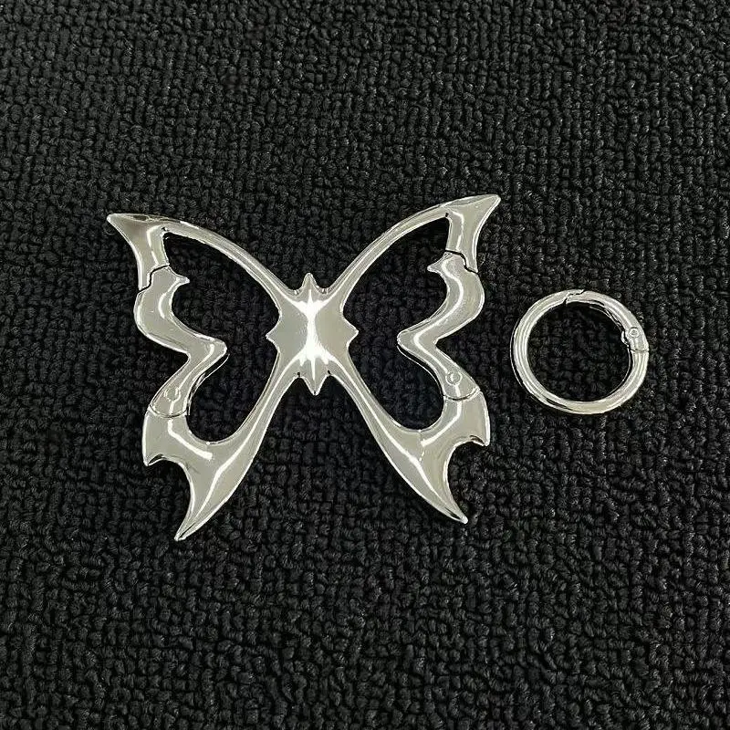 Ausgehöhlter Schmetterling Zinklegierung Schlüsselanhänger Bergsteiger-Gürtelschnalle Taschenanhänger Schlüsselring Karabiner Hüftanhänger – Detail 7