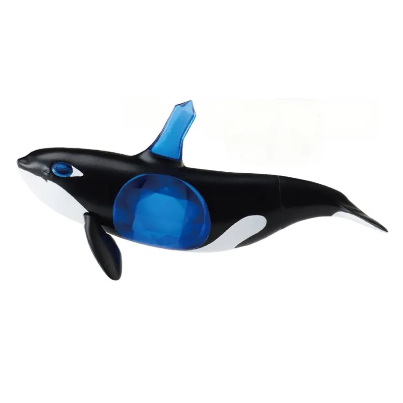 STASTO Animal × Gemstone 3rd Series Gachapon Capsule Toy Simulation Animal Orca Tortoise Squirrel Parrot Model Figurine Ornament view 3