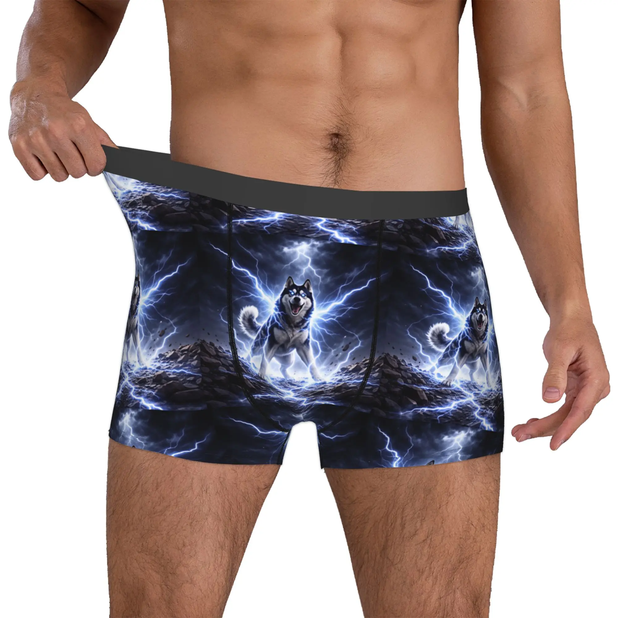Fashion Animal Wolf Boxers Shorts Panties Men's Underpants Comfortable  Briefs Underwear
