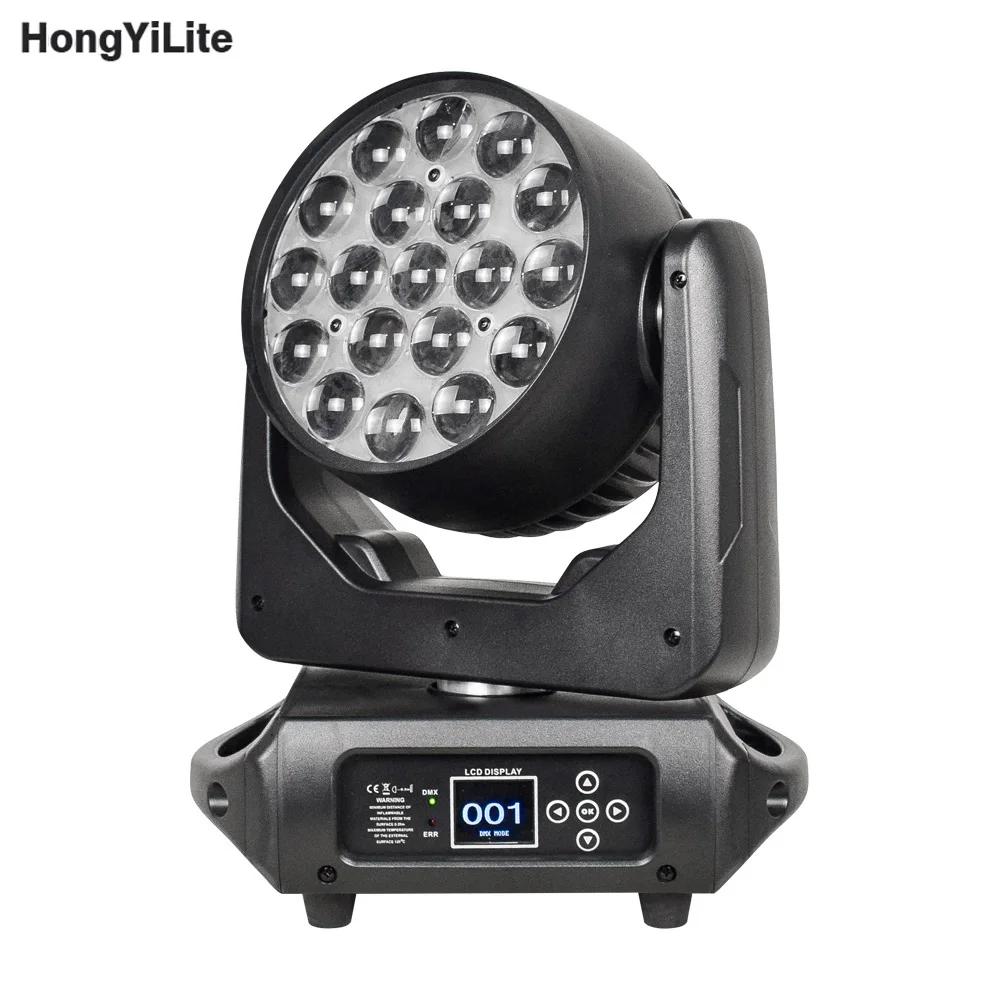 High Brightness Classic Lrye Zoom Wash Moving Head DMX Light 19X15W RGBW Disco LED Beam Good Quality For DJ Party Show Event