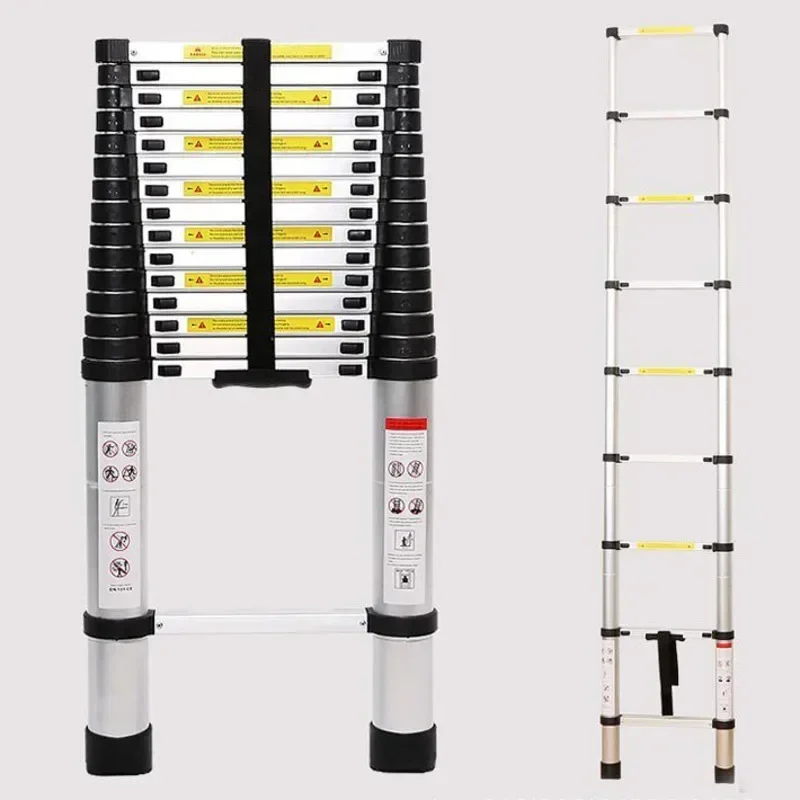 

Постмодернистская новая устойчивая складная телескопическая алюминиевая лестница 4,1 м, многофункциональная промышленная телескопическая елочка, прямая