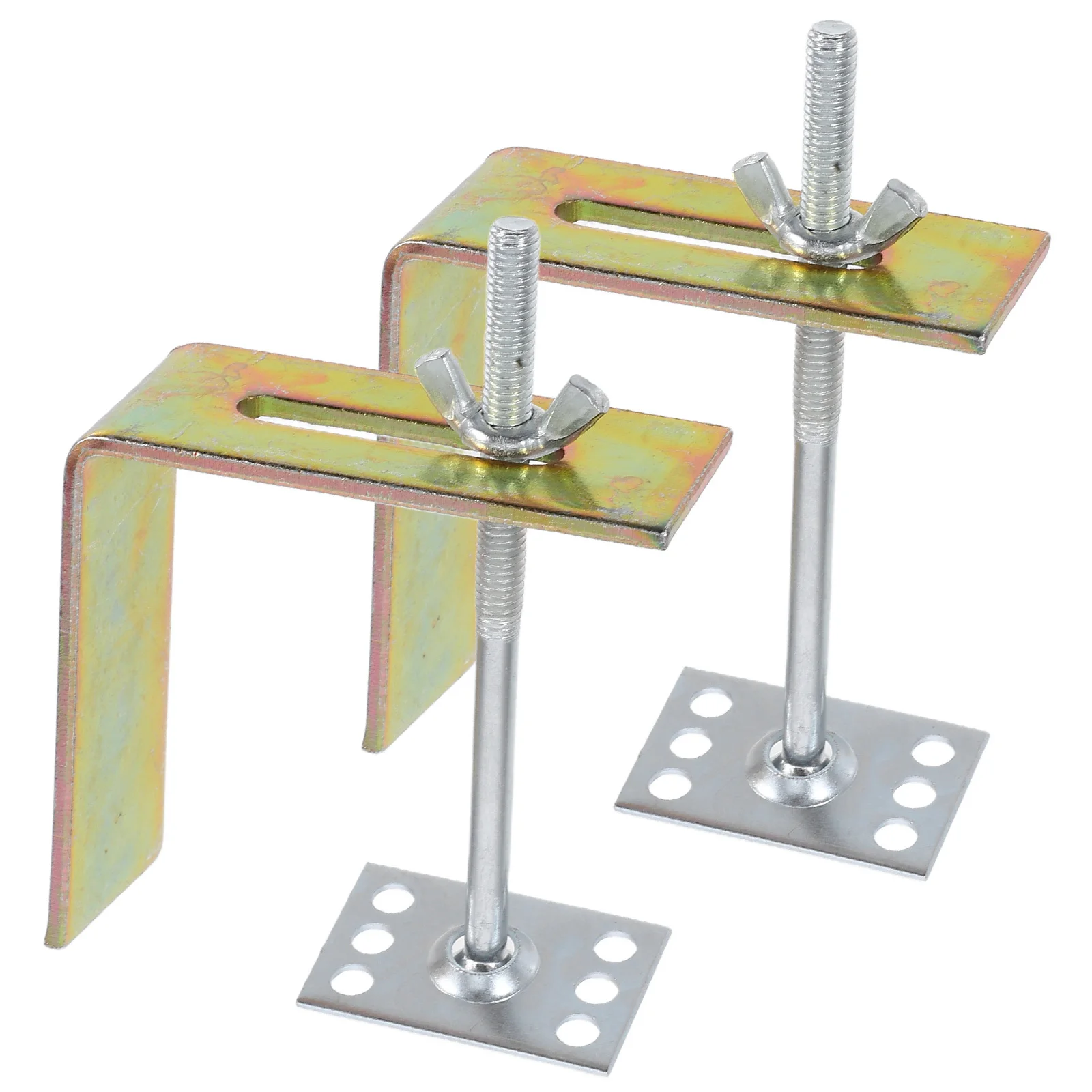 

2Pcs Undermount Sink Brackets Universal Compatibility High Strength Metal Material Concealed Installation Kit Sink Clips