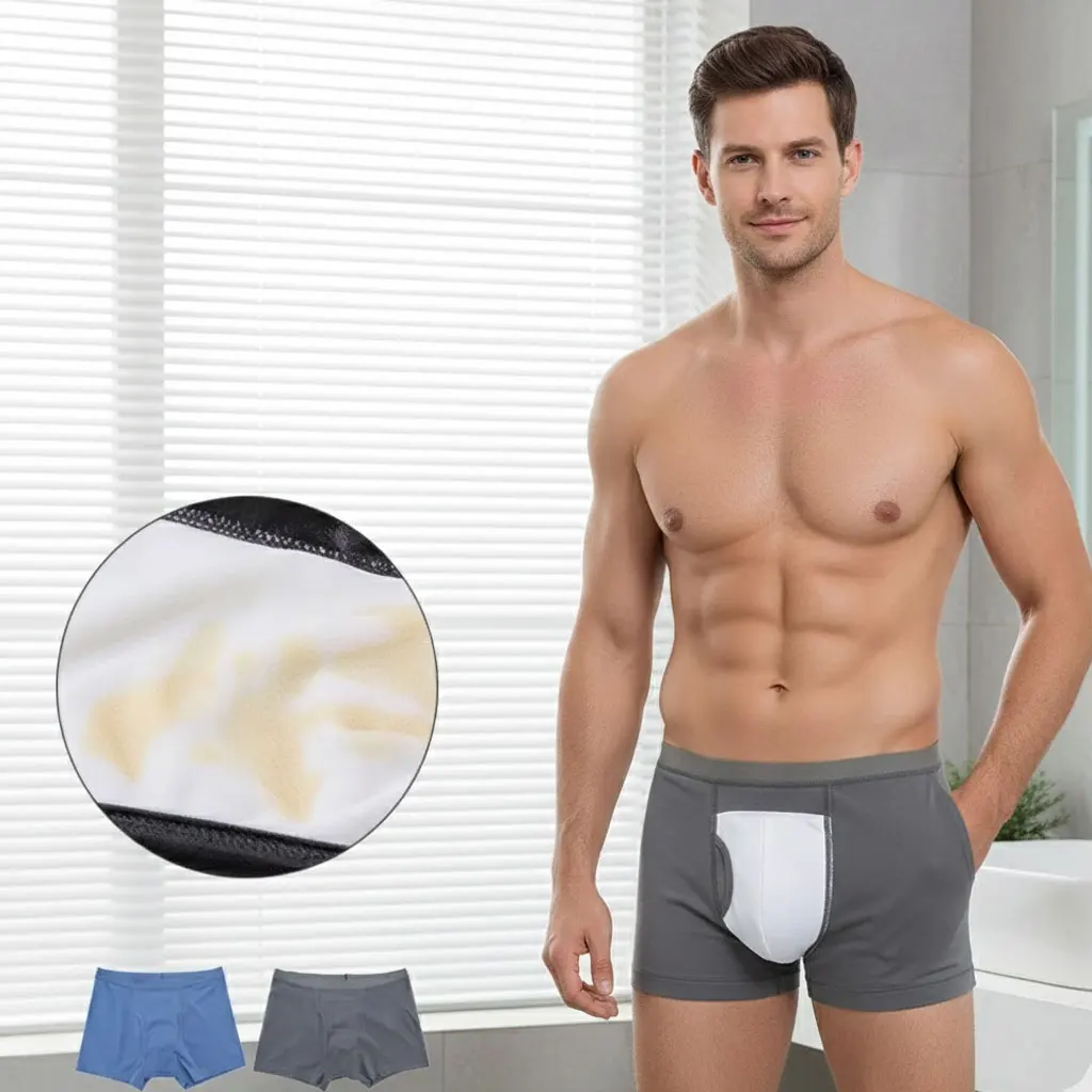 

Мужские герметичные трусы для недержания: моющееся многоразовое хлопковое нижнее белье для ухода за мочом