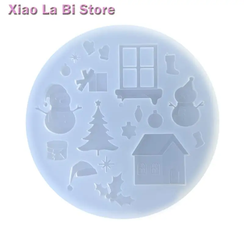 

XXFD Versatile Silicone Mould Craft Supplies for Snowman Themed Resin Projects