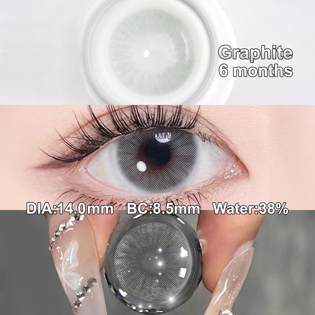 (0,00~-6,00) MAGISTER 14,0mm Kleindurchmesser-Kontaktlinsen mit Dioptrien Farbige Kontaktlinsen für Augen-Make-up 6 Monate – Detail 6