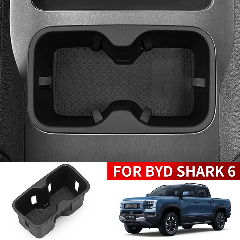 para-byd-shark-6-2025-2024-acessorios-atualizados-ferramentas-automaticas-carro-copo-de-agua-cushio-porta-slot-almofada