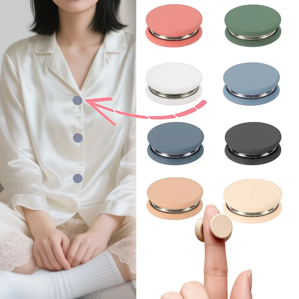 8pcs Multi-Use Magnetic Hijab Pins, Oblate Style No-Snag Scarf Clasp Premium Hijab Magnets Pinless Brooch for Women Girls Clothe