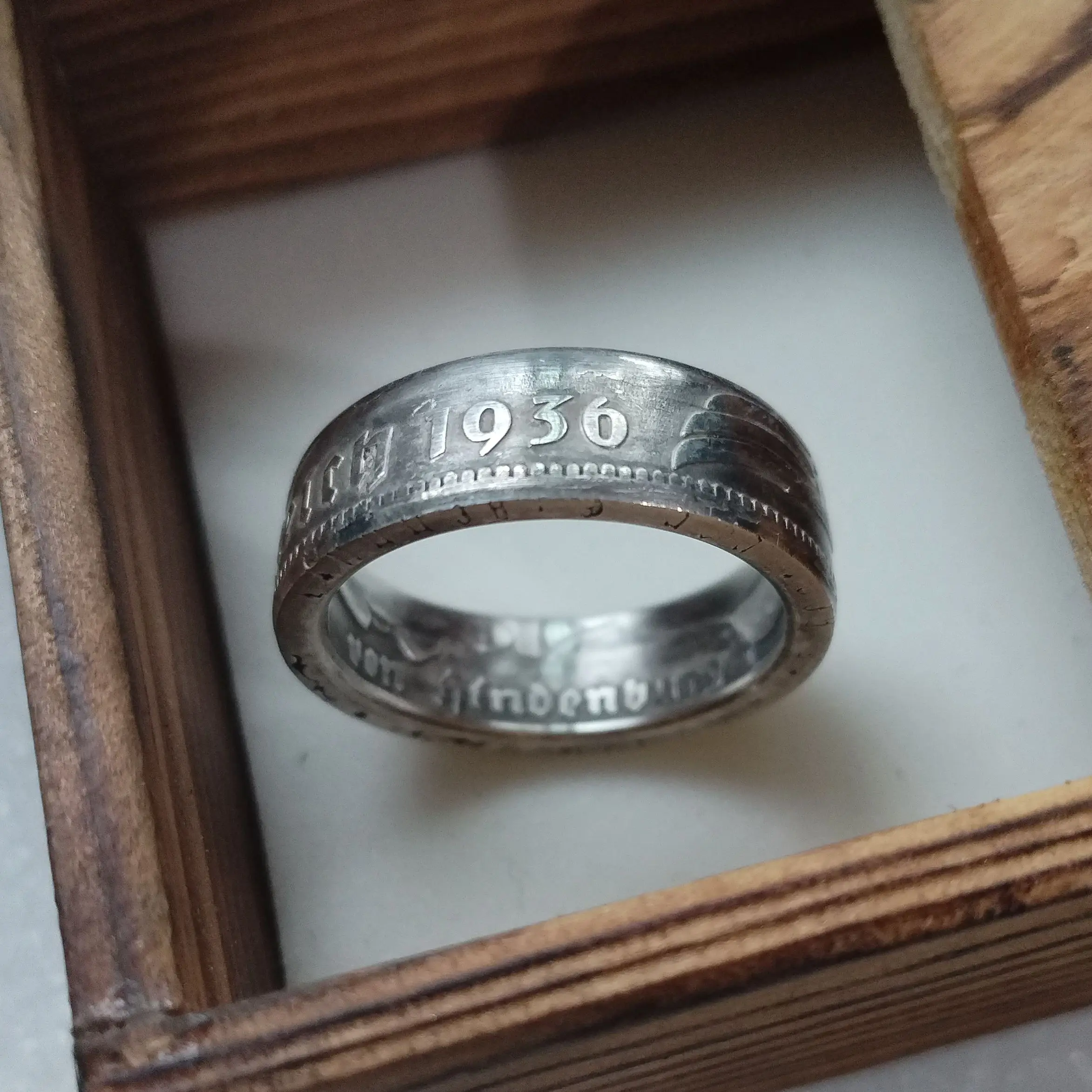 Handmade Ring from 1936 Replica Silver Coin U Pick Size 6-13 for Friend's Gift