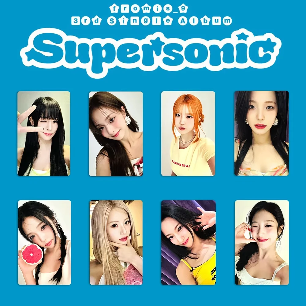 8Pcs/Set Fromis_9 Idol Girl New Album SUPER SONIC Series High Quality Photocards Lee Sae Rom HD Printd Lomo Cards Fans Gifts