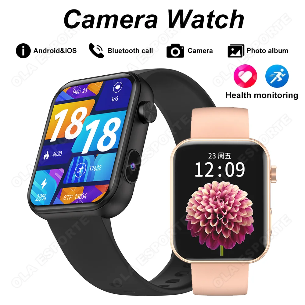 

New Men Smart Watch With HD Camera Photo Album Bluetooth Music Call Women Smartwatch Waterproof Multiple Sports Modes Pedometer