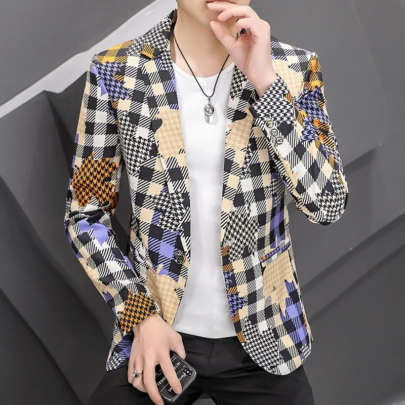 Spring and Autumn Clothing New Fashion Handsome All The Fashion Men\'s Business Small Suit Korean Version Slim 27031632