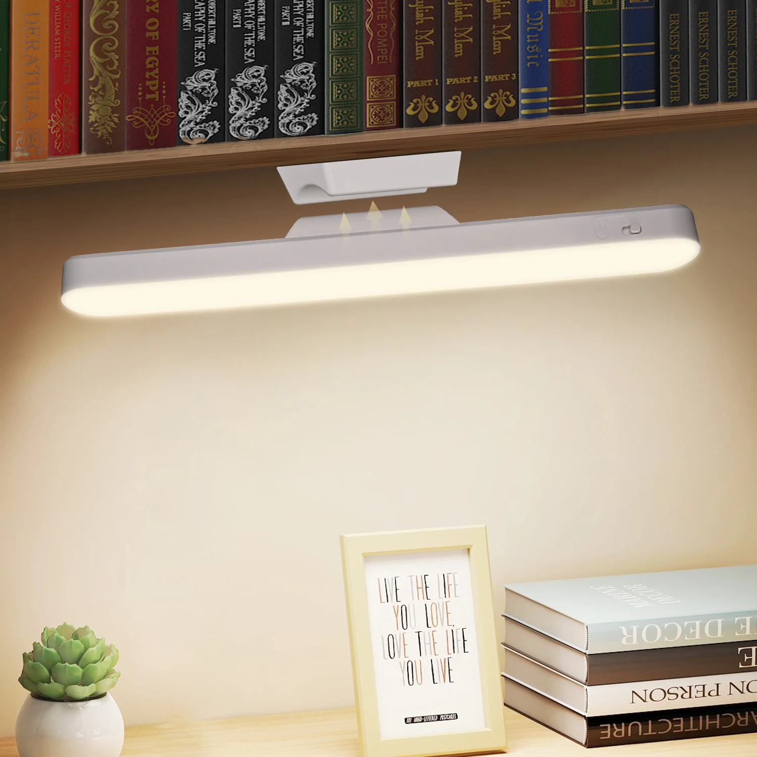 

32cm Magnetic LED Desk Lamp Eye Protection Remote Reading Switch Light Stepless Dimming USB Rechargeable Student Learning Lamp