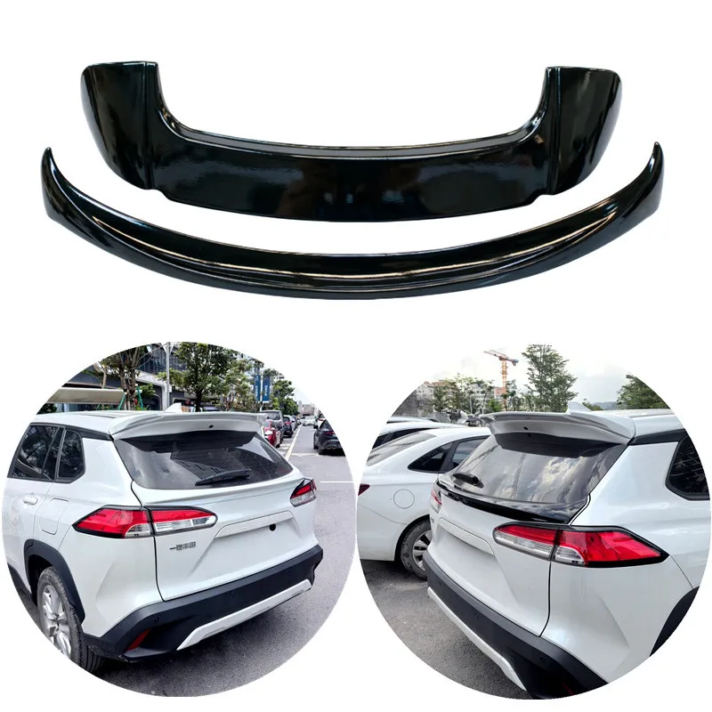 For Toyota Corolla Cross 2022-2025 ABS Plastic Car Rear Trunk Lid Roof Spoiler Wings Body Kit Exterior Tuning Accessories view 2