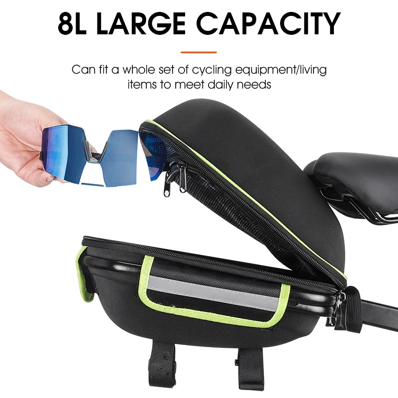 WEST BIKING Bicycle Saddle Bag Waterproof MTB Bike Rear Bag Cycling Rear Seat Tail Large Bag Bike Rear Rack Bag Scooter Package