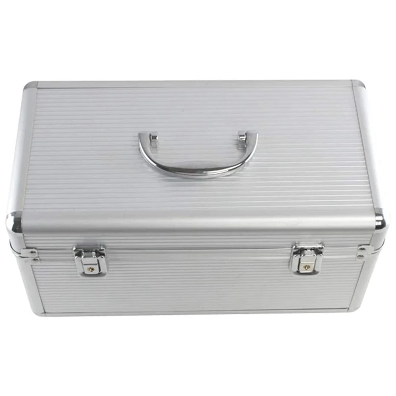 Aluminum And Eva Hard Drive Protective Case 8X3.5 Inch And 6X2.5 Inch Slots For Hard Drive Classification And Storage