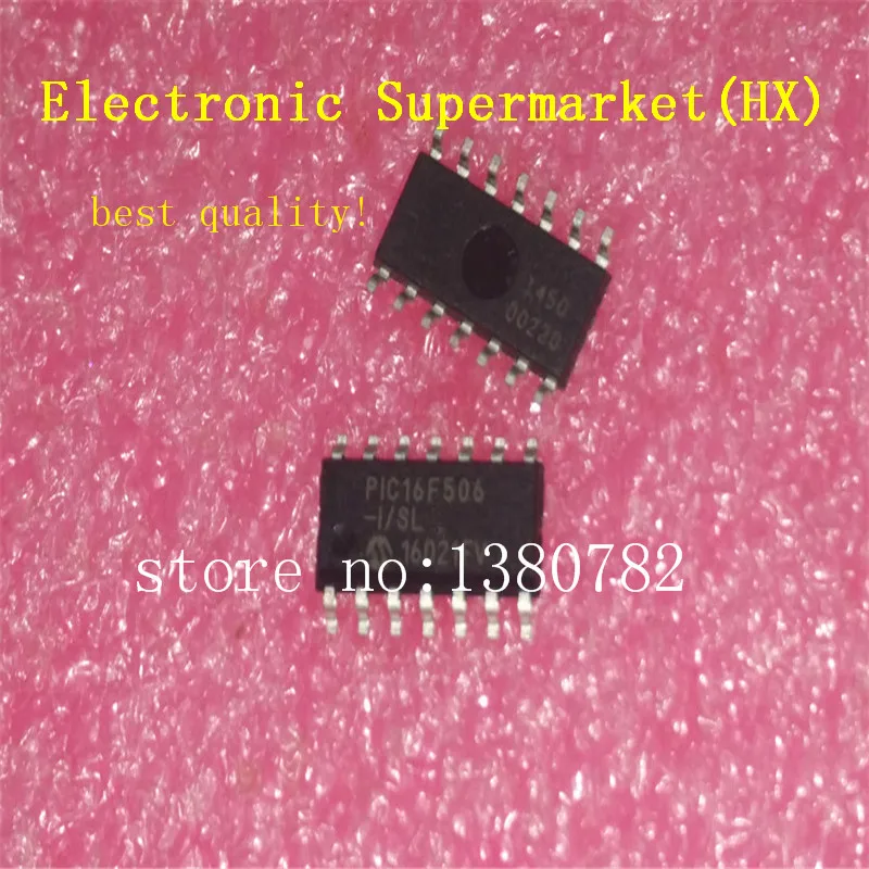 

Free Shipping 50pcs/lots PIC16F506-I/SL PIC16F506 16F506-I/SL SOP-14 New original IC In stock!