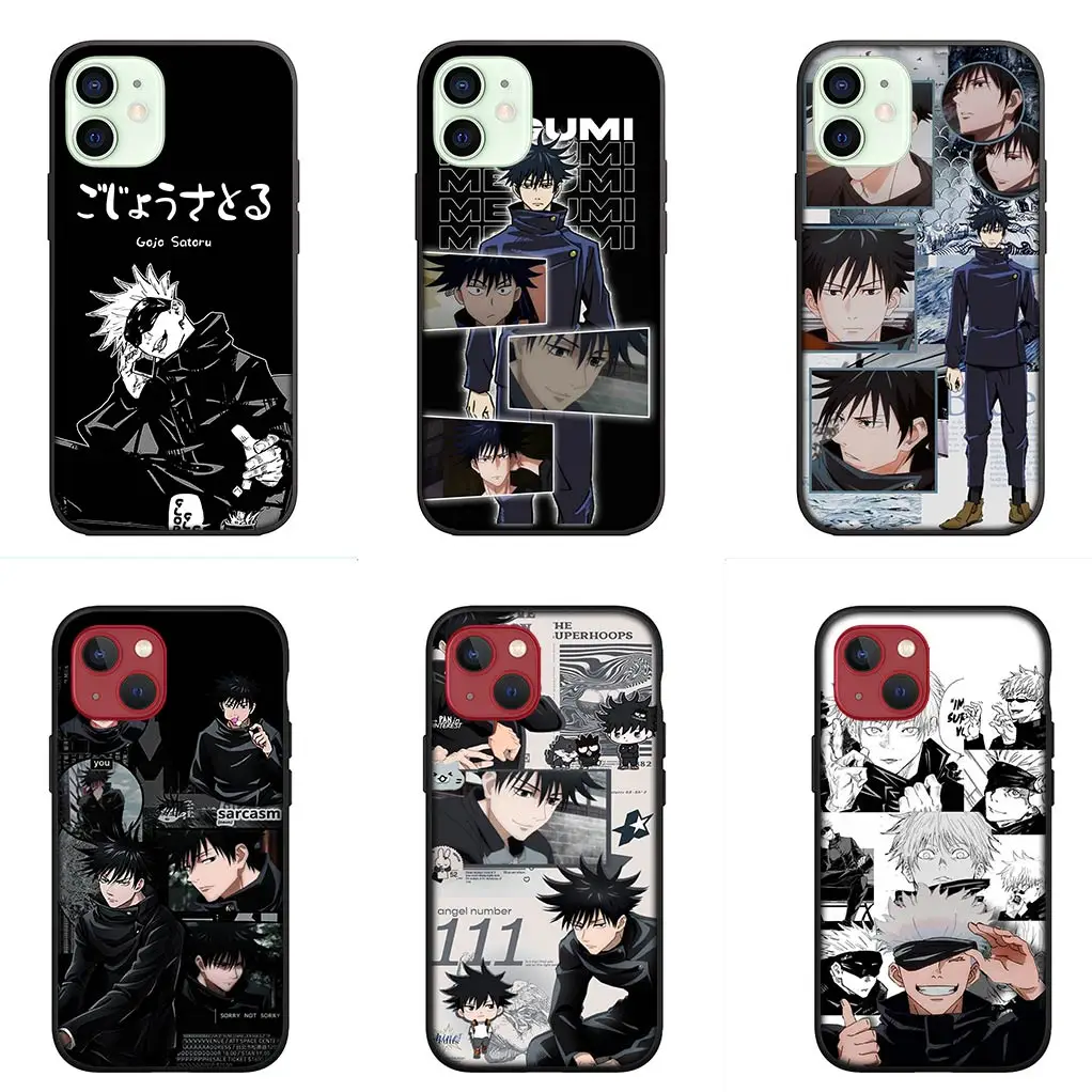 Fushiguro Megumi Jujutsus Gojo Satoru Kaisens Phone Cover Case for Apple iPhone 15 14 Plus 13 12 Mini Pro Max + 13Pro 14+ 15+