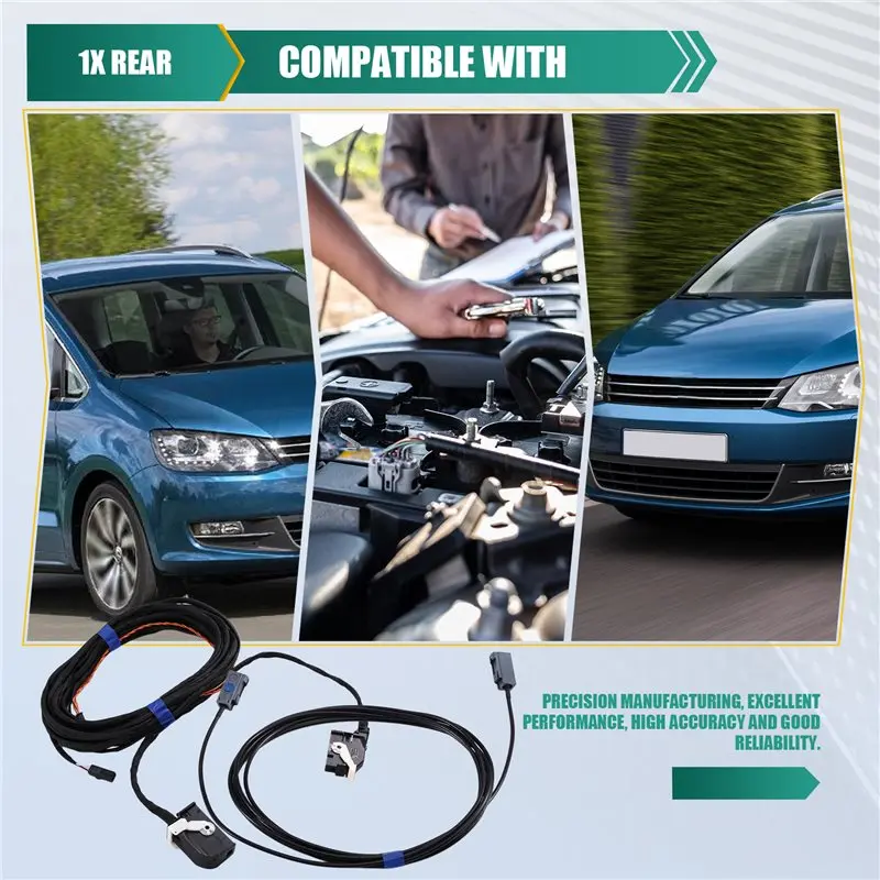 Cabo de Câmera de Ré A20K - Fios RVC para VW Sharan e Tiguan 2009-2016 - Acessórios de Conector para Câmera de Ré