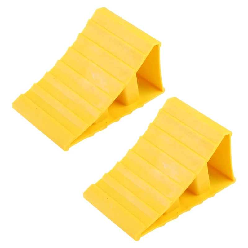 Vehicle Skid Resist Block 2Pcs Wearproof Wheel Chock Car Truck Tyre Slip Stopper Universal Car Accessories